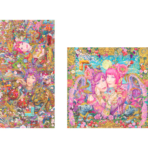 KANO SISTERS×YASUTO SASADA Art Collaboration Scarf  2 types set（With benefits） No.1