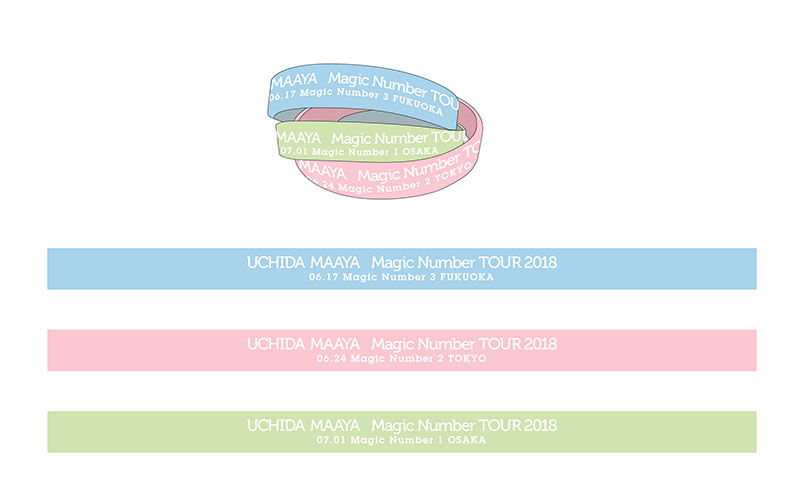 UCHIDA MAAYA "Magic Number" TOUR 2018 Three-stranded rubber band No.1