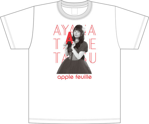 Taketatsu Ayana BEST LIVE  "apple feuille" T-shirt AYACHI ver. SIZE M