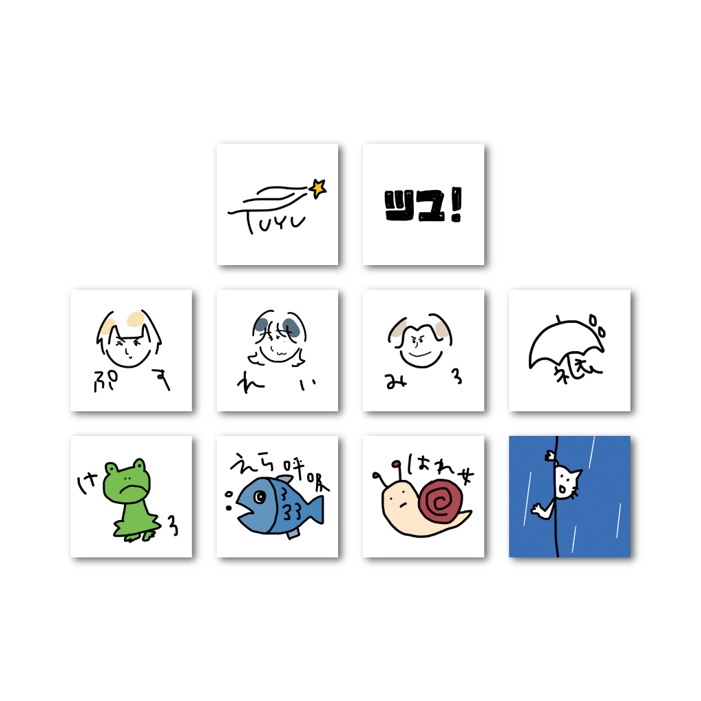 Rei Hand-drawn Sticker Lottery 【TUYU】