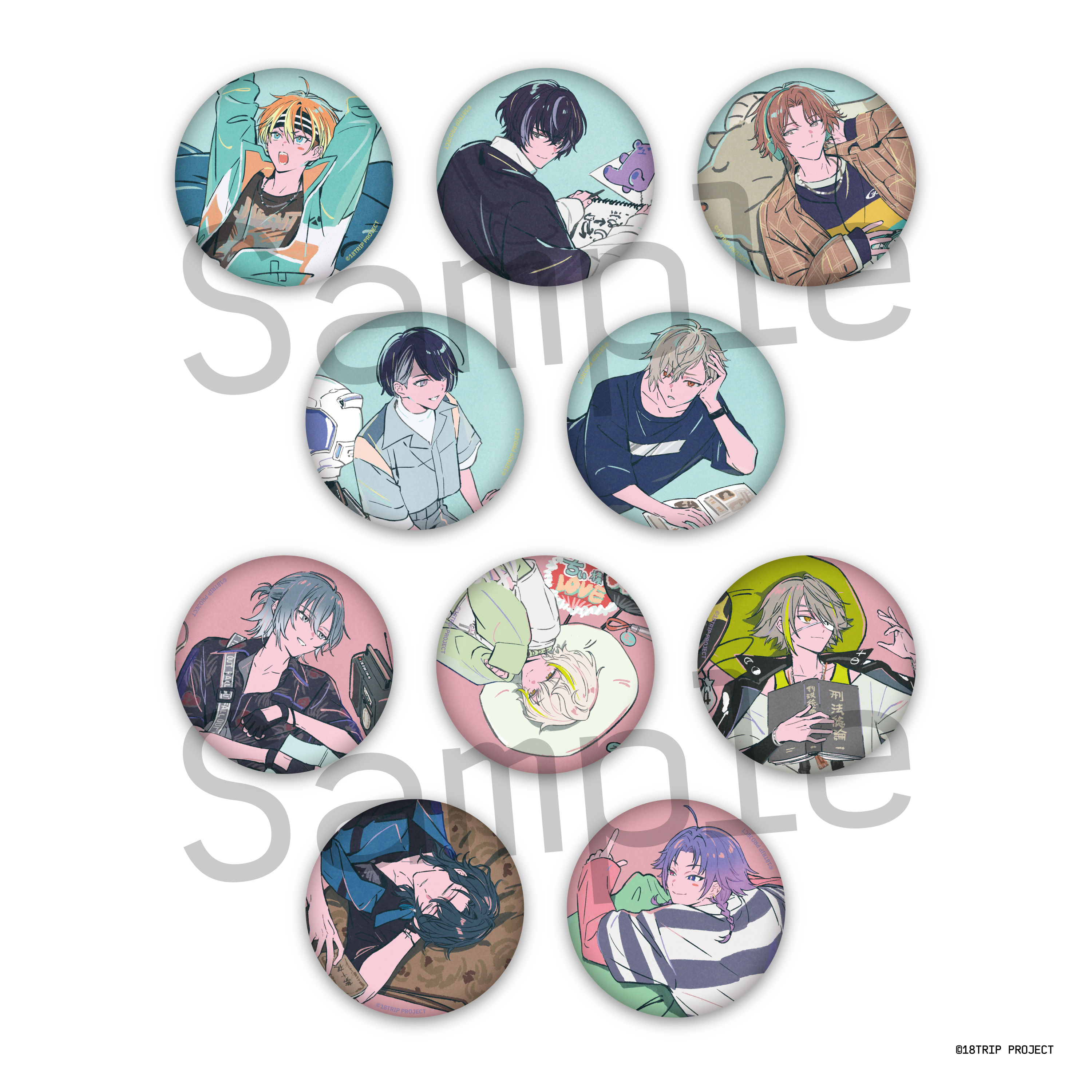 18TRIP HAMA Nice Trip Can Badge Collection (Day2 & L4mps) [Random 10 Types]