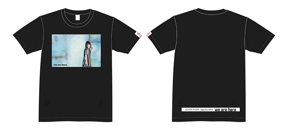 UCHIDA MAAYA Zepp Tour 2019 we are here T-shirt Black size S | Apparel |  PONYCAN SHOP